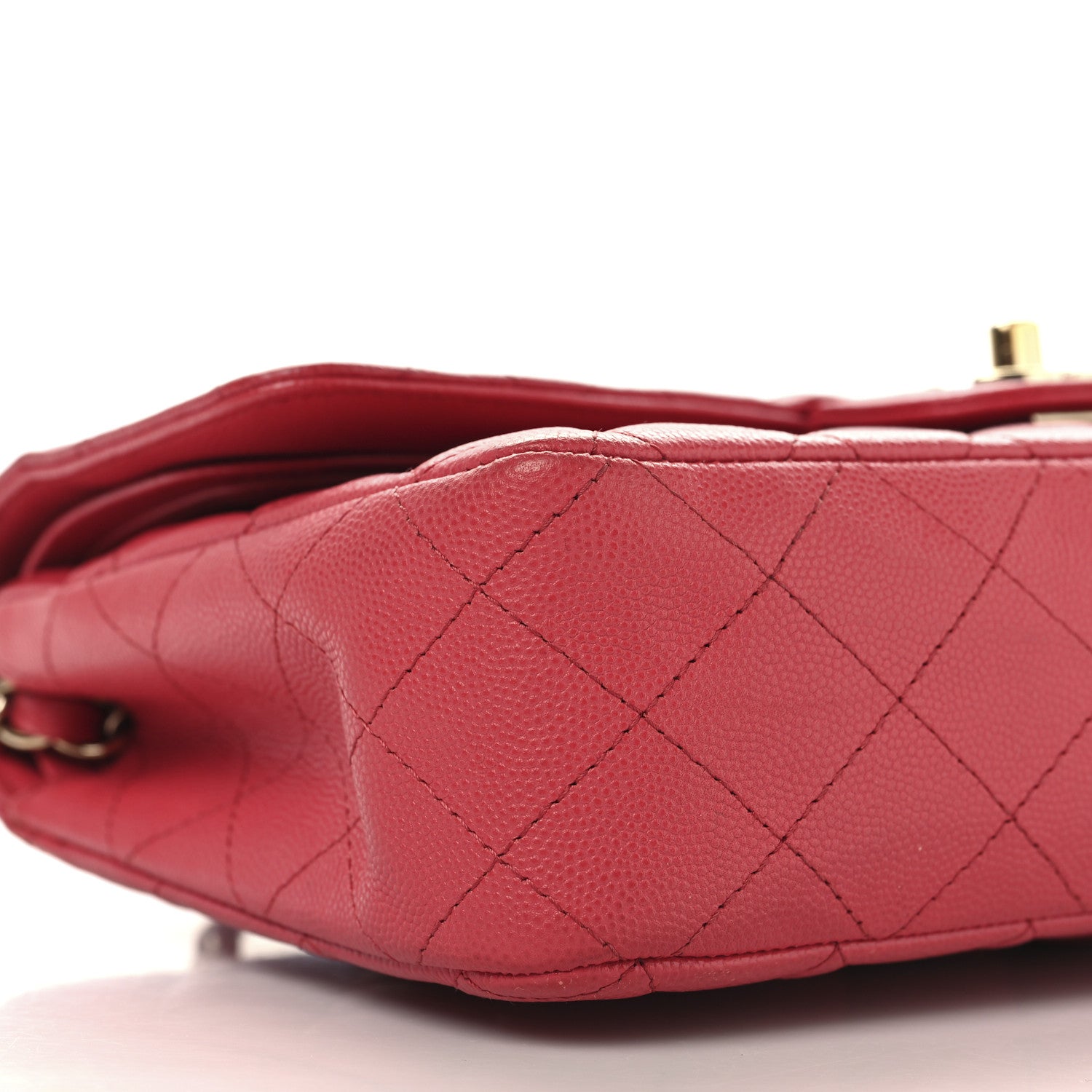 Chanel Caviar Quilted Medium Double Flap Pink 9 of 13