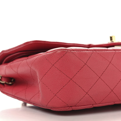 Chanel Caviar Quilted Medium Double Flap Pink 9 of 13
