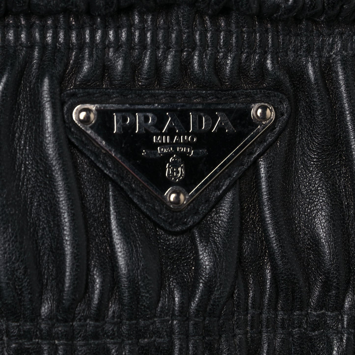 Nappa Gaufre Mini Bag Black
