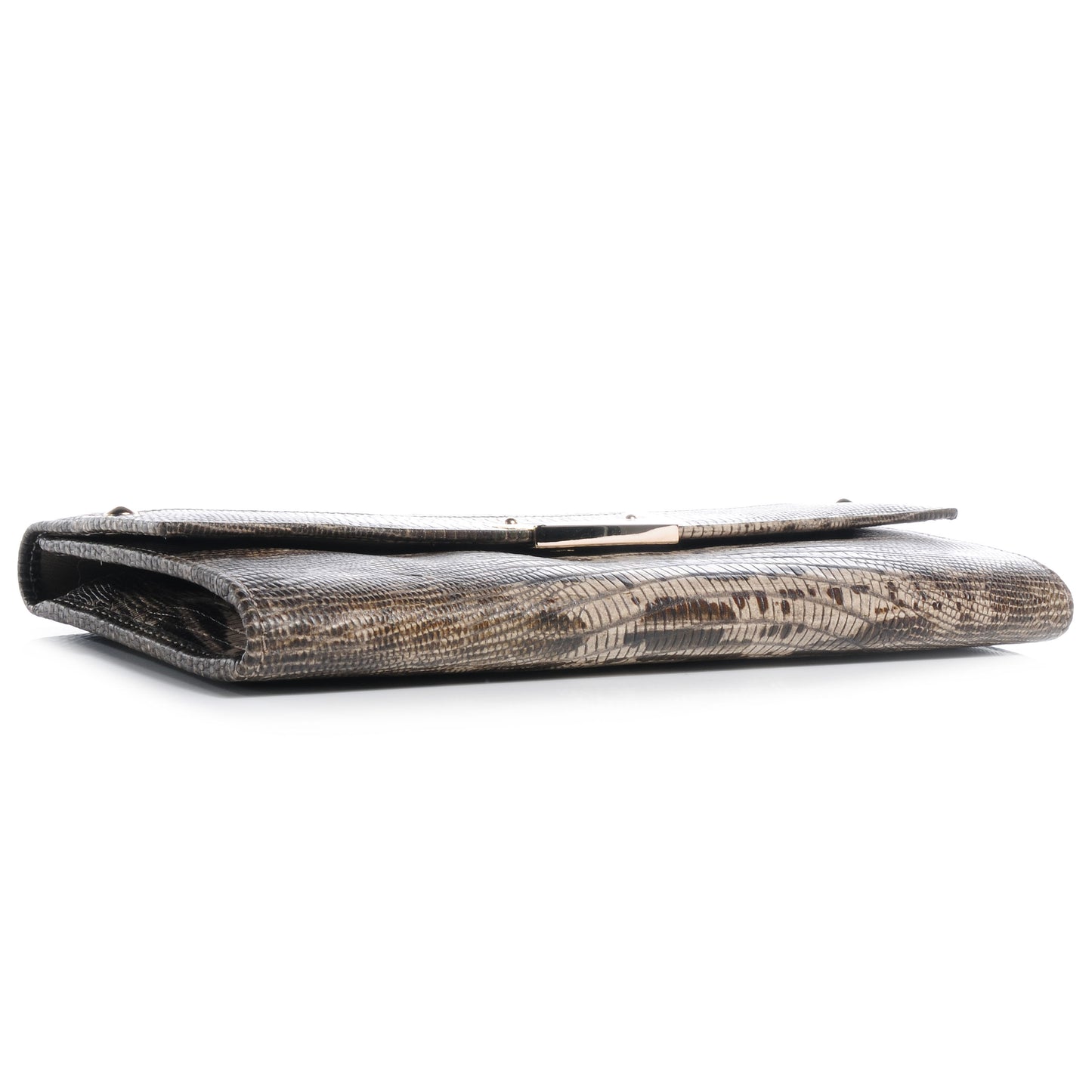 Lizard Embossed Reese Clutch