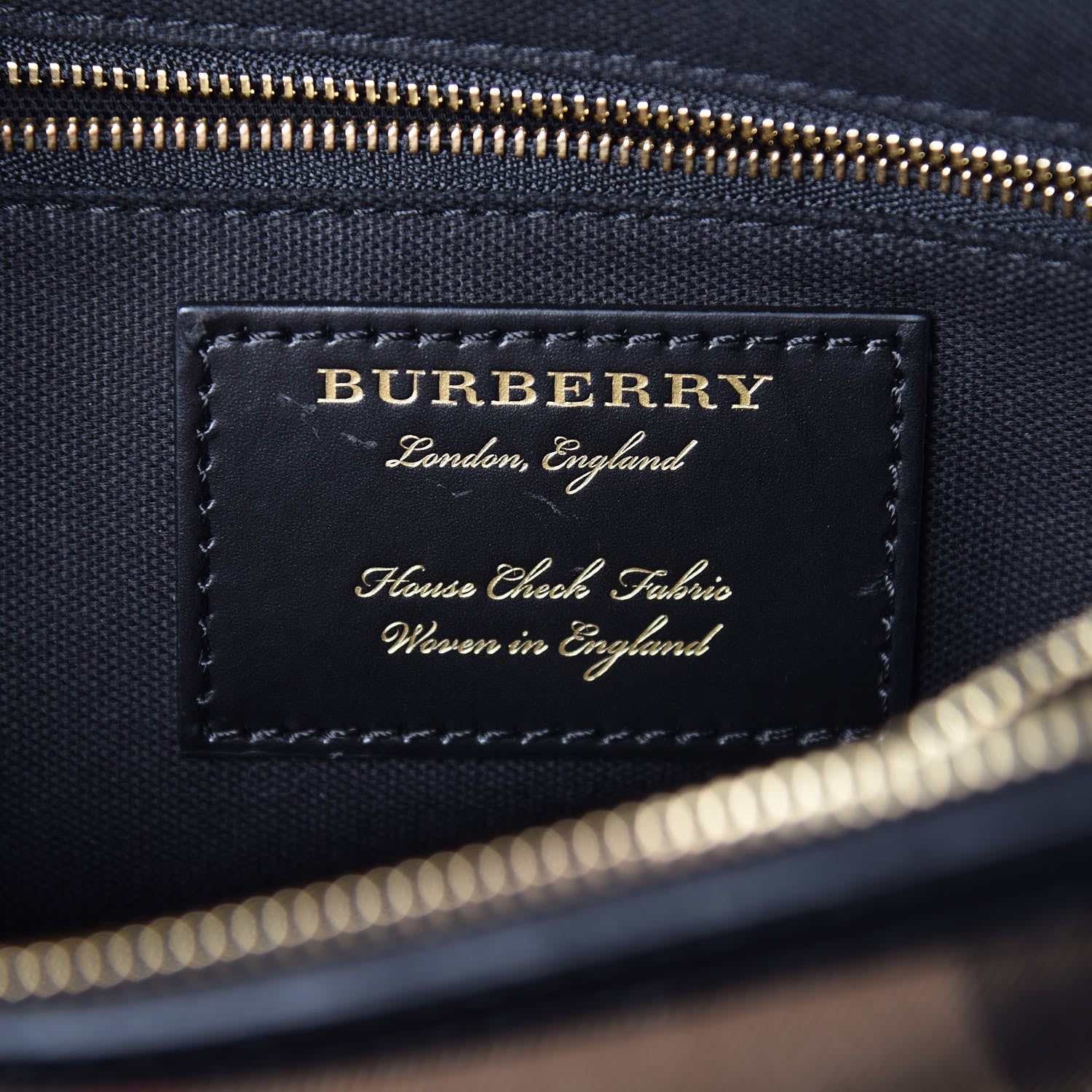 Burberry Derby Calfskin House Check Medium Camberley Black 6 of 11