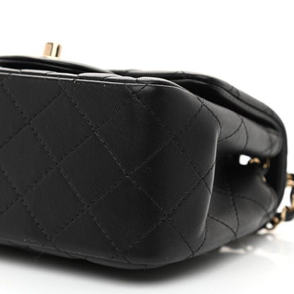Chanel Lambskin Quilted Mini Square Flap Black 10 of 10
