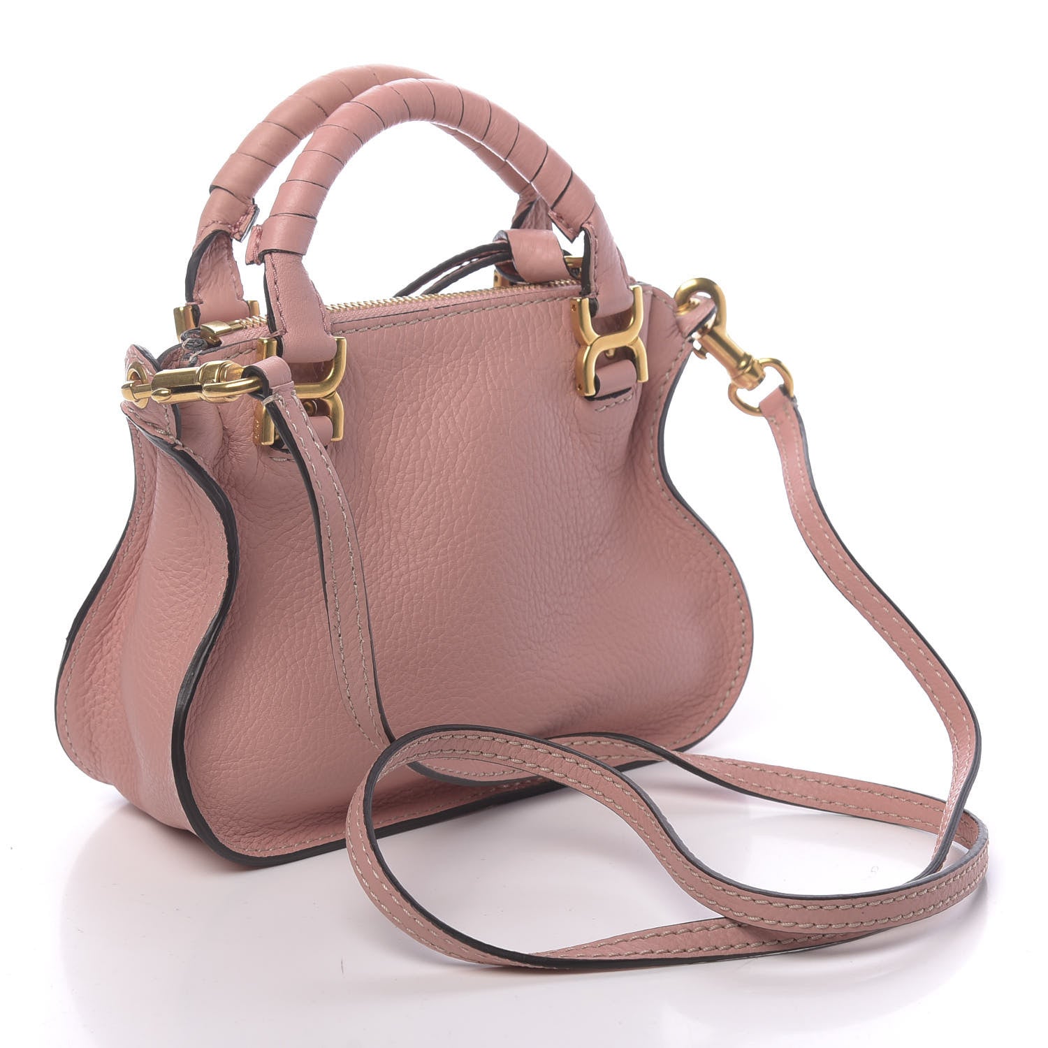 Chloe Calfskin Mini Marcie Satchel Anemone Pink 3 of 13