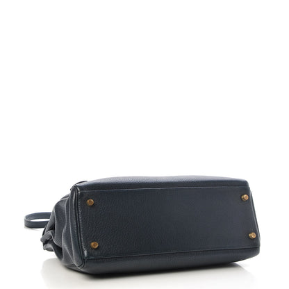 Hermes Fjord Kelly Retourne 32 Bleu Marine 5 of 17