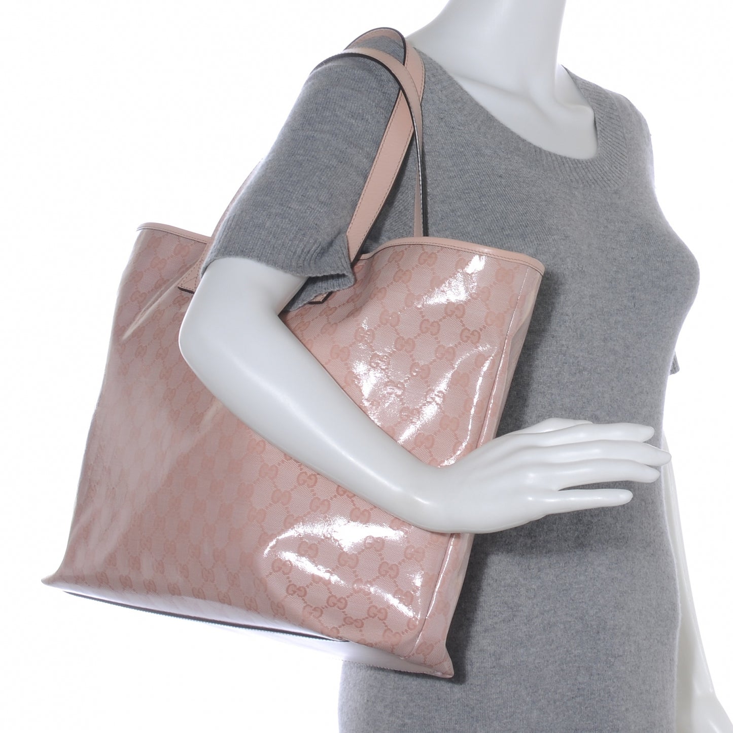 Crystal Monogram Large Joy Tote Blush