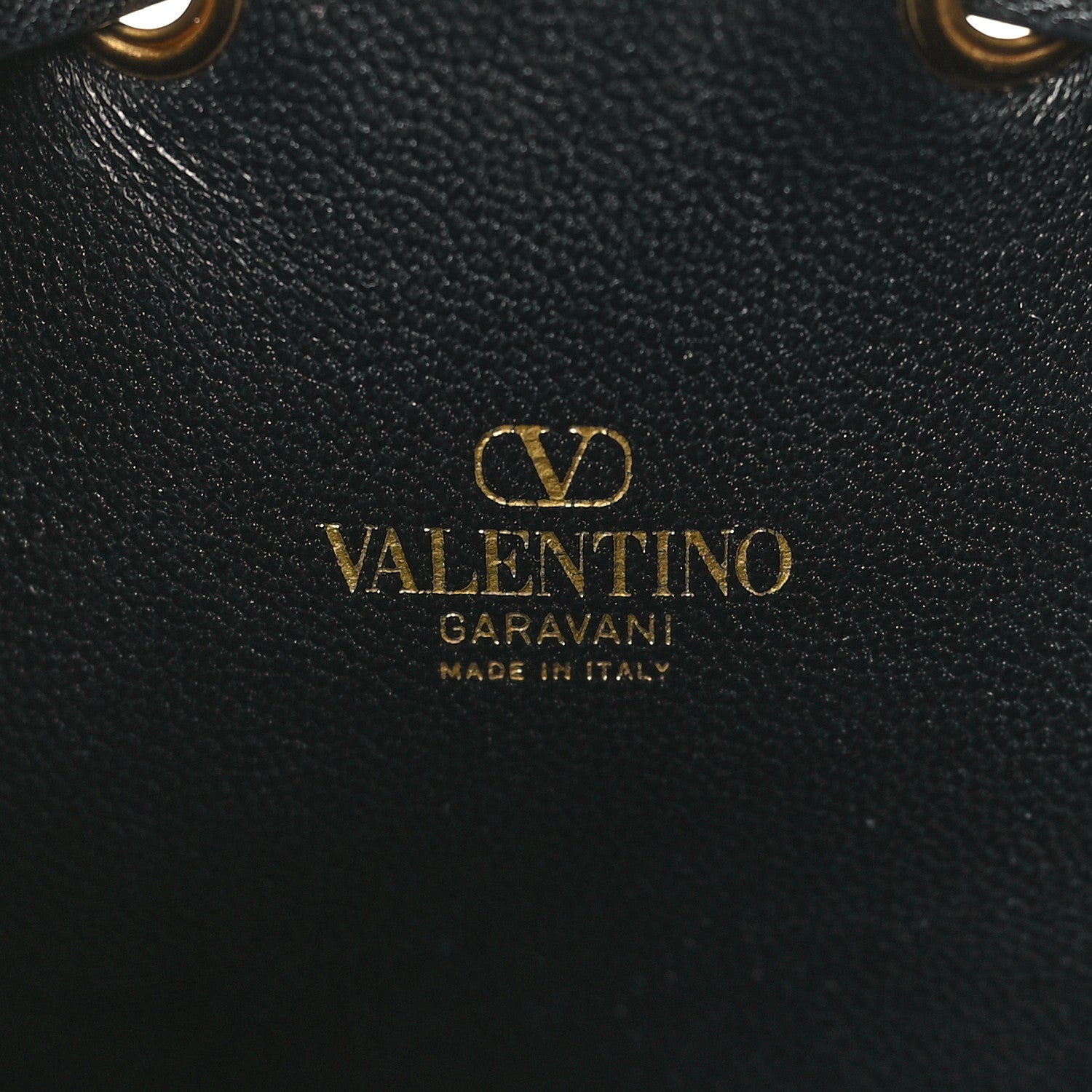 Valentino Garavani Nappa Mini VLogo Signature Chain Bucket Bag Black 6 of 11