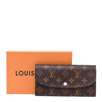 Louis Vuitton Monogram Emilie Wallet Rose Ballerine 9 of 9