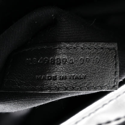 Saint Laurent Crinkled Calfskin Matelasse Monogram Medium Niki Chain Satchel Black 8 of 11