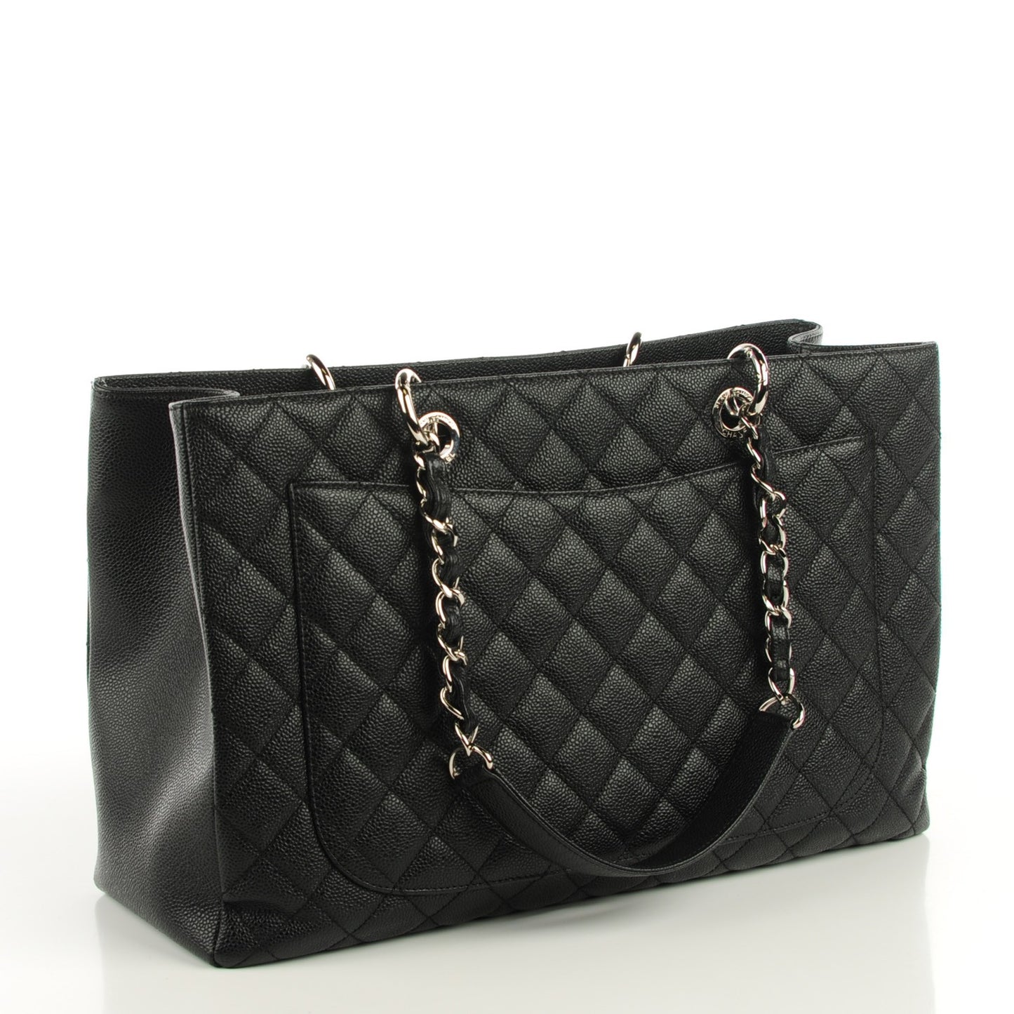 Caviar Quilted XL Grand Shopping Tote GST Black