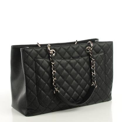 Chanel Caviar Quilted XL Grand Shopping Tote GST Black 3 of 7