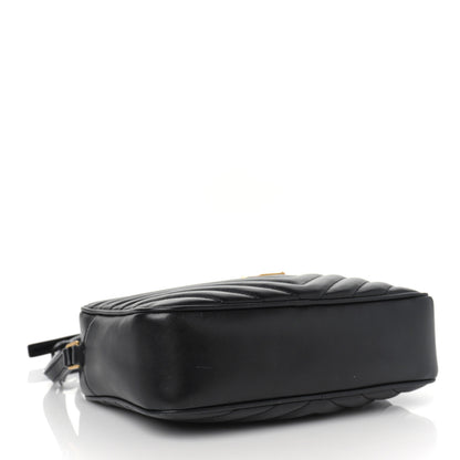 Saint Laurent Calfskin Matelasse Monogram Lou Camera Bag Black 4 of 10