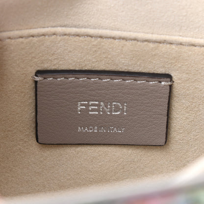 Fendi Vitello Marie Antoinette Print Rosebud Kan I Shoulder Bag Panna Multicolor 8 of 9