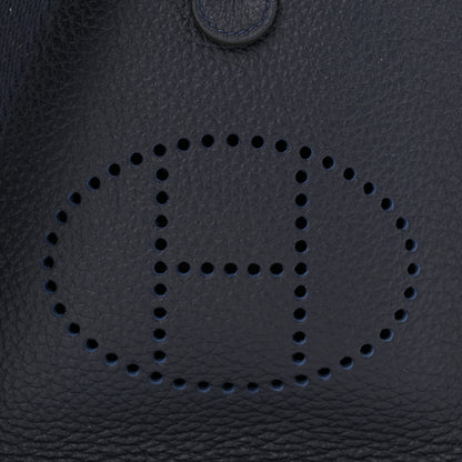 Hermes Taurillon Clemence Evelyne TPM Bleu Nuit 8 of 10