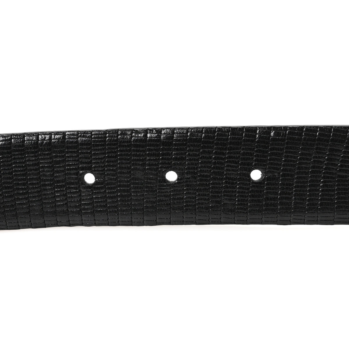 Lizard Embossed Calfskin Gripoix Poured Glass Along The Nile CC Belt 90 36 Black