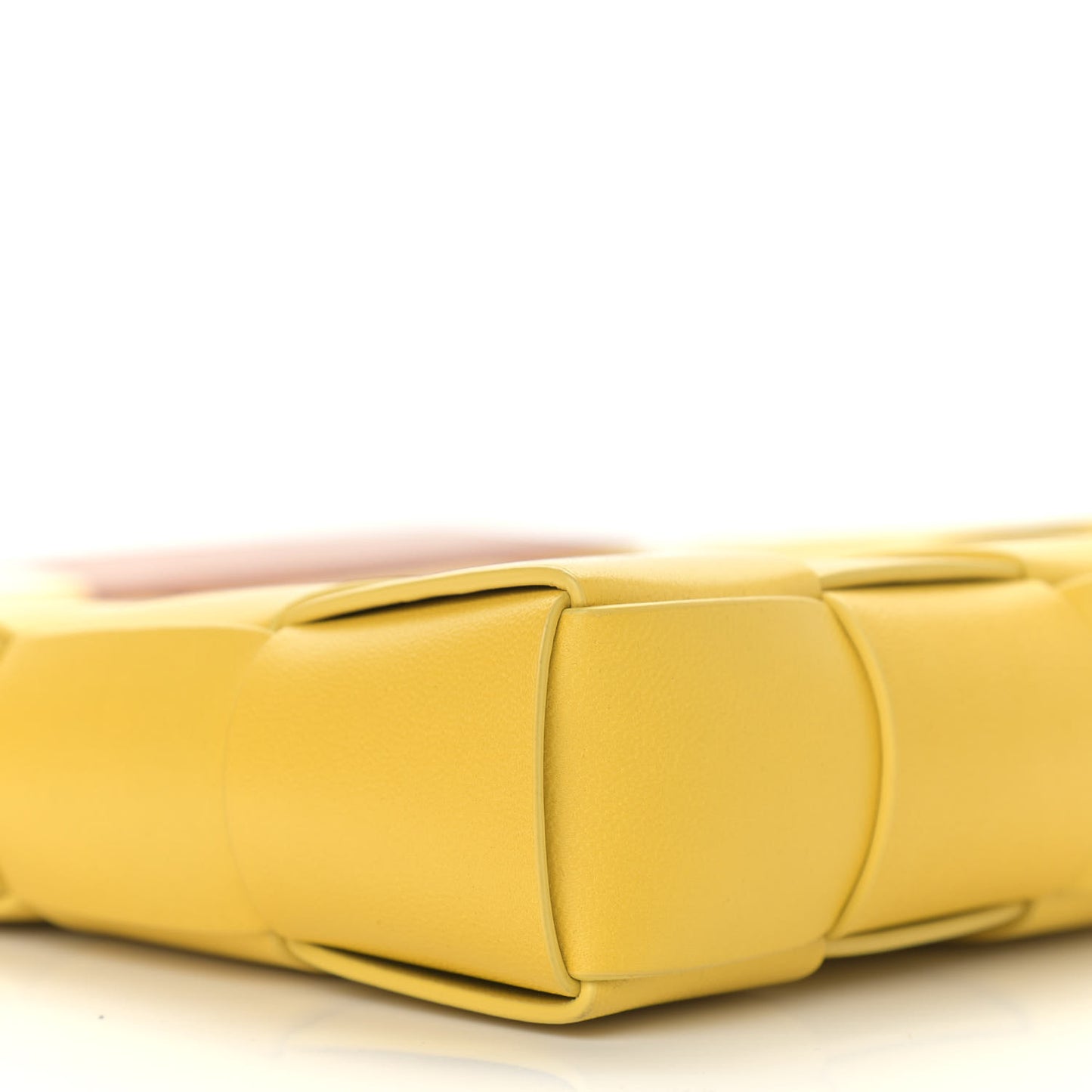 Nappa Intrecciato The Snap Clutch Acorn Gold
