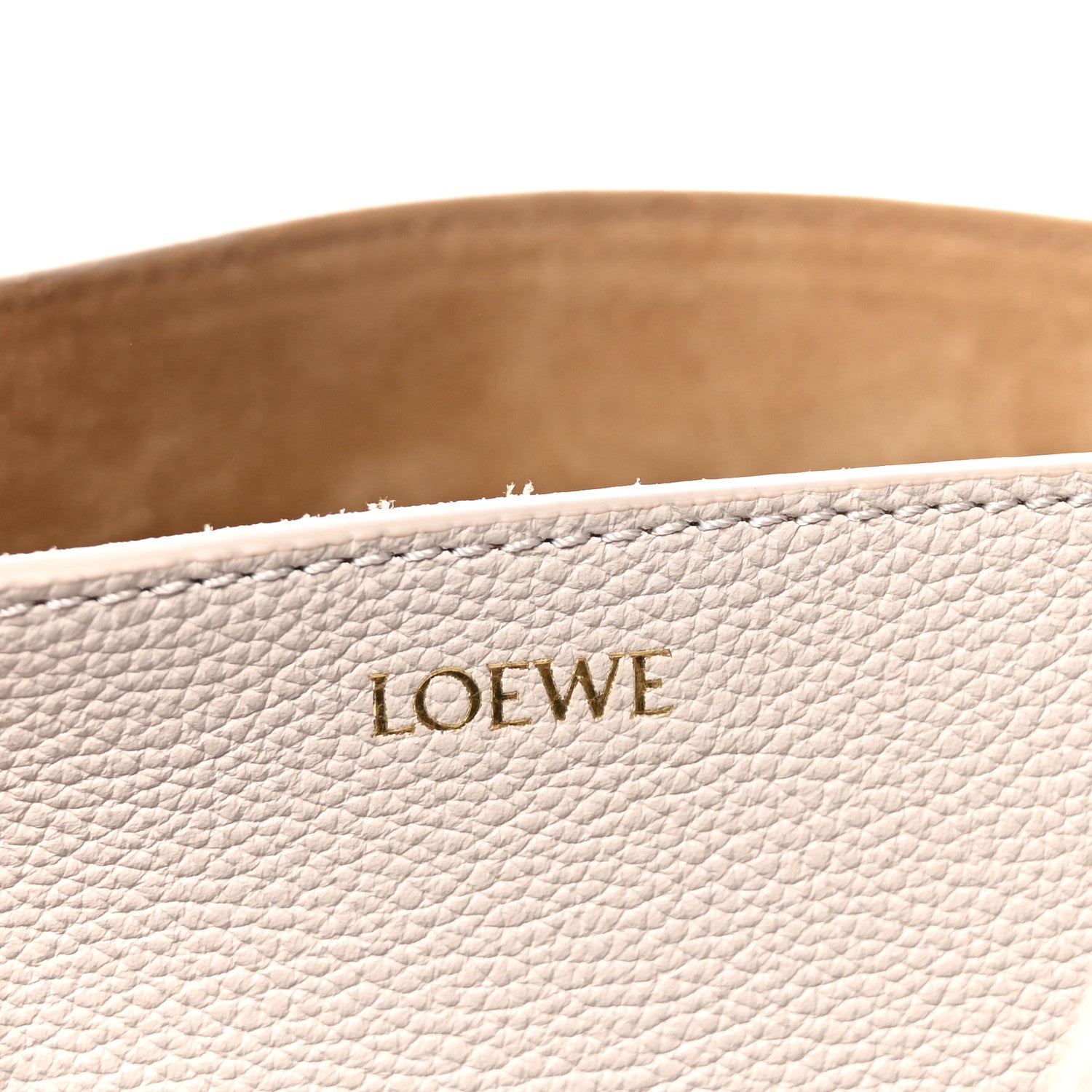 Loewe Grained Calfskin Mini Puzzle Fold Light Ghost 6 of 10
