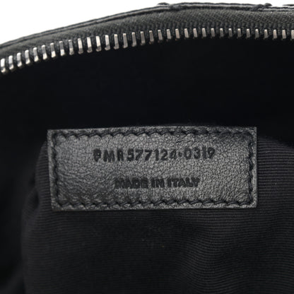 Saint Laurent Crinkled Calfskin Matelasse Monogram Niki Body Bag Black 6 of 10