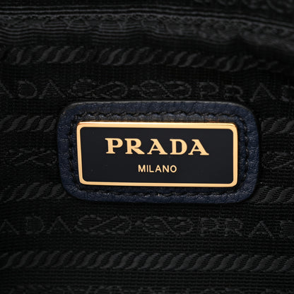 Prada Vitello Phenix Double Zip Crossbody Bag Baltico 7 of 13