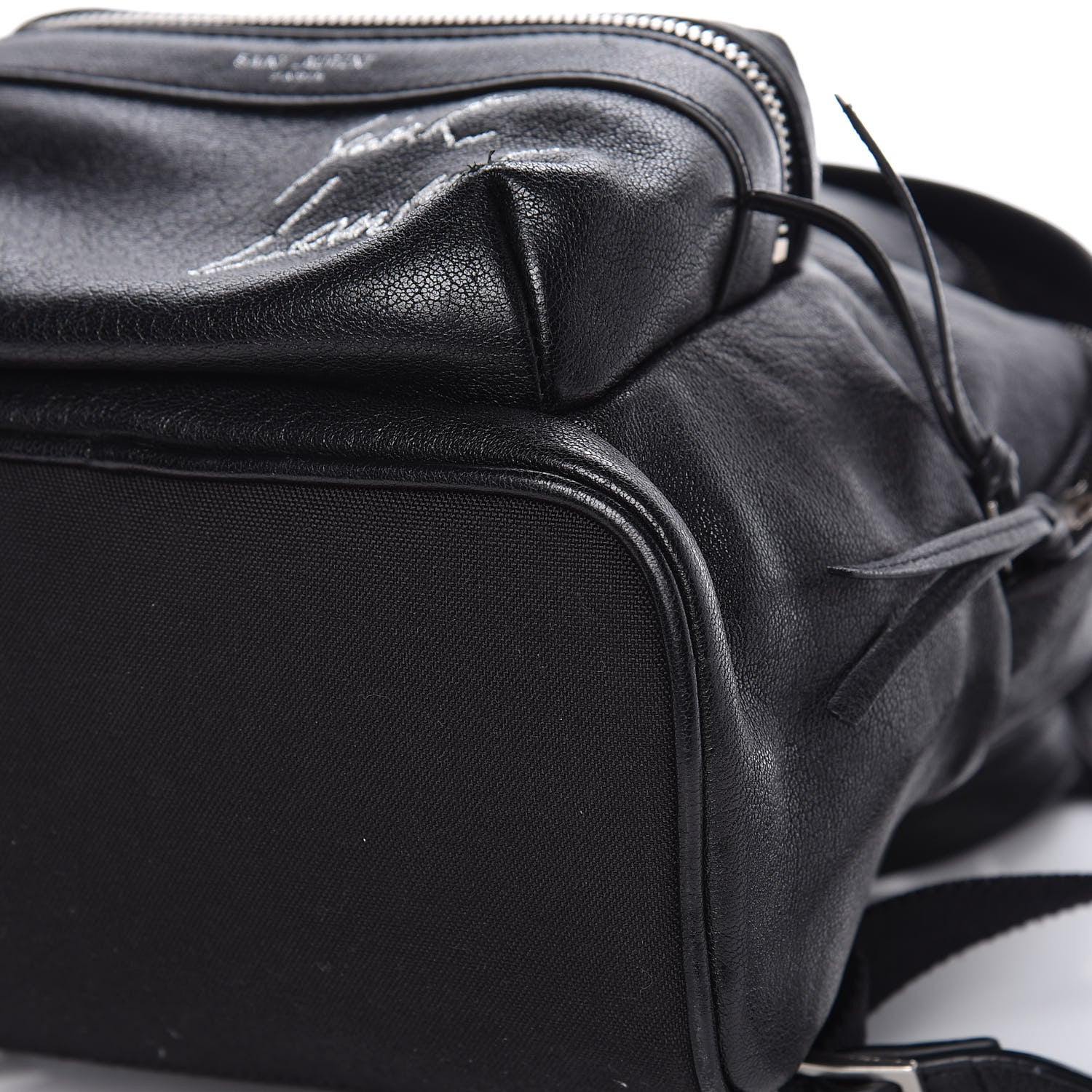 Saint Laurent Lambskin Mini Toy City Backpack Black 11 of 13