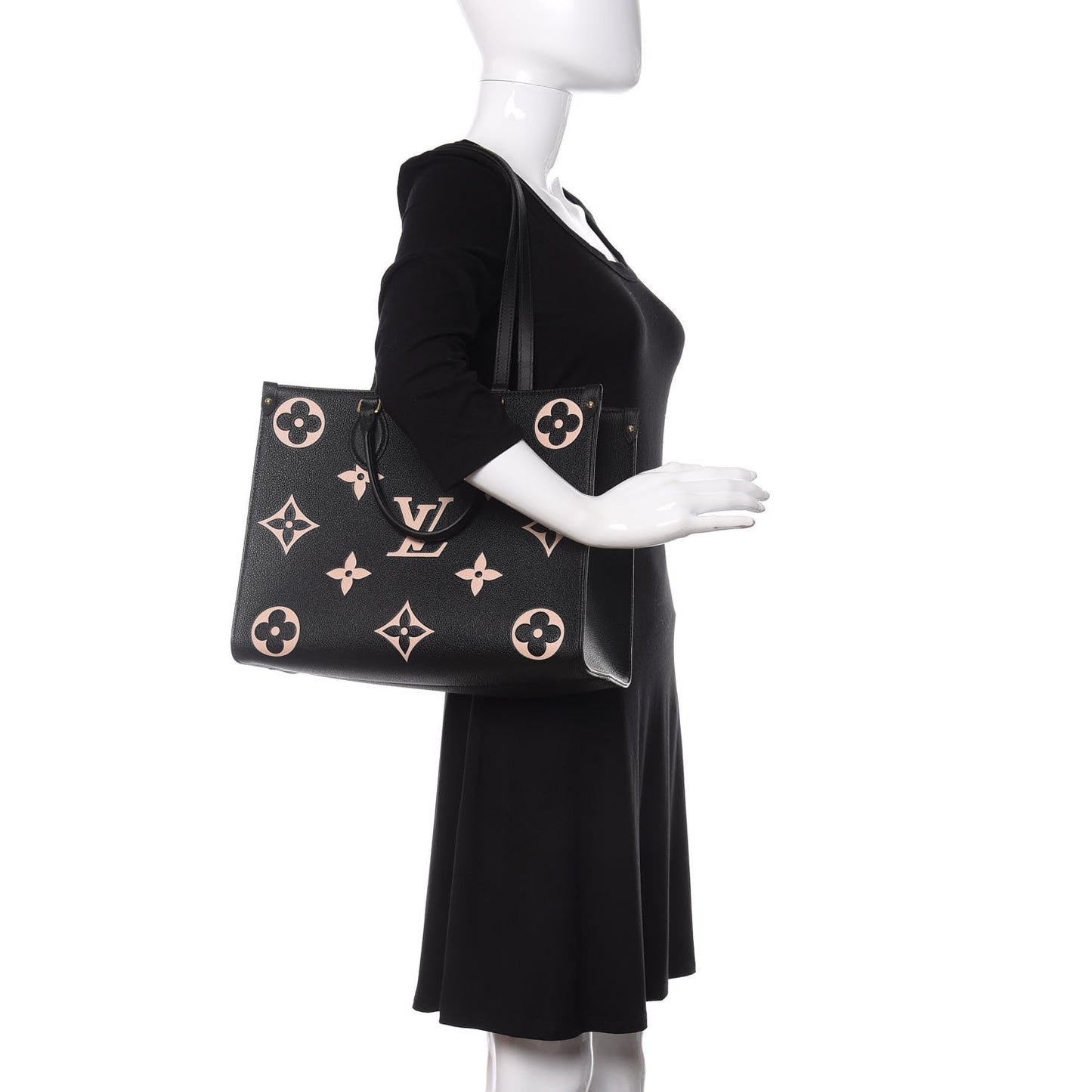 Empreinte Monogram Giant Onthego MM Black Beige