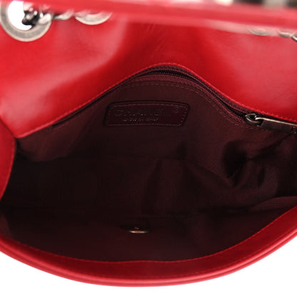 Chanel Glazed Calfskin Quilted Small Coco Boy Flap Red 5 of 11