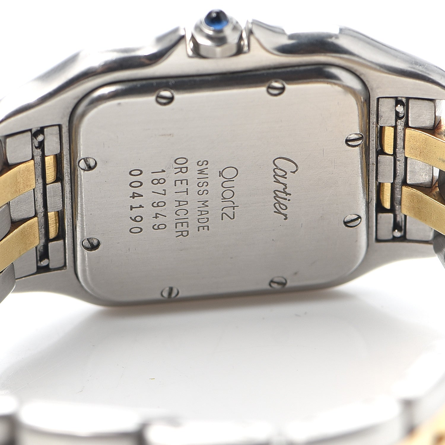 Cartier Stainless Steel 18K Yellow Gold 27mm Panthere Quartz Watch 4 of 5