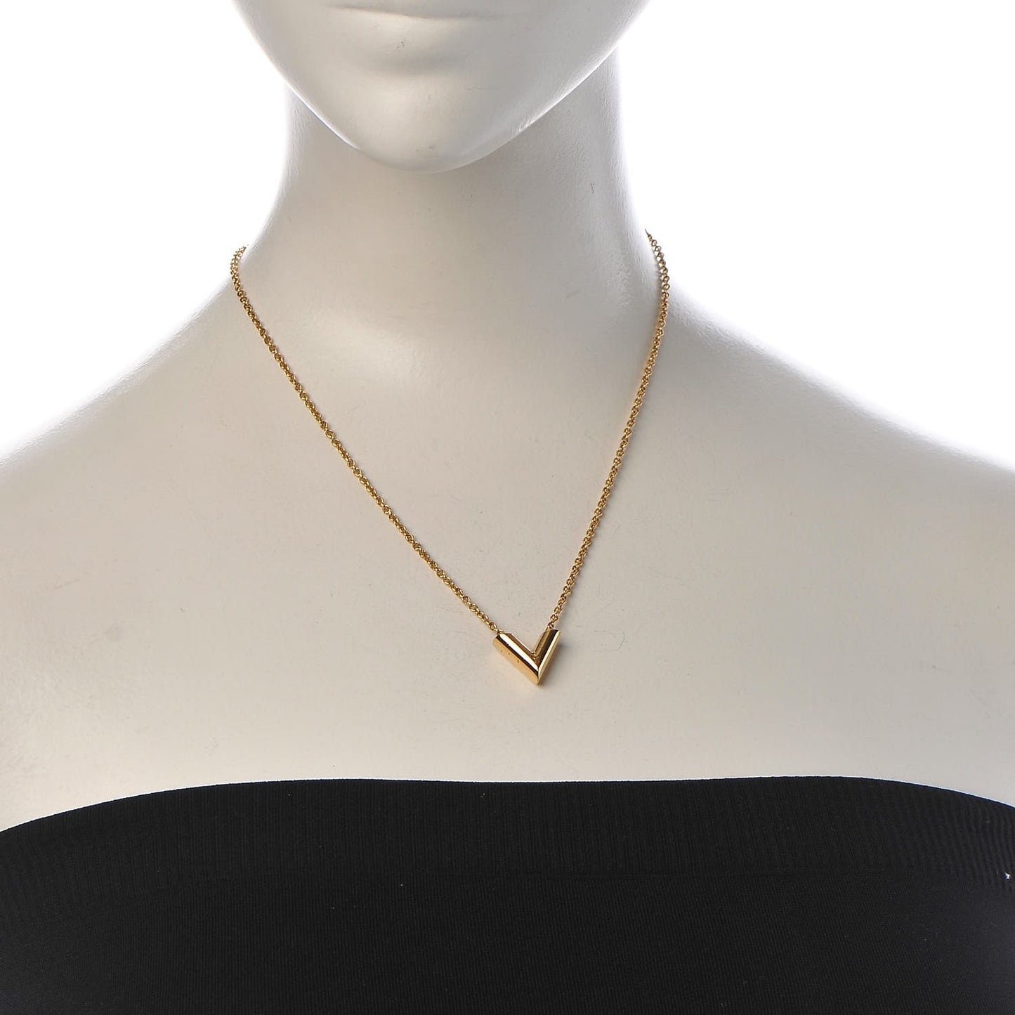 Essential V Necklace Gold