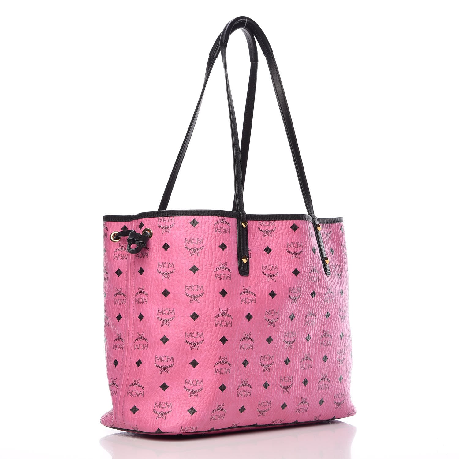 MCM Visetos Medium Liz Reversible Shopper Tote Pink 8 of 20