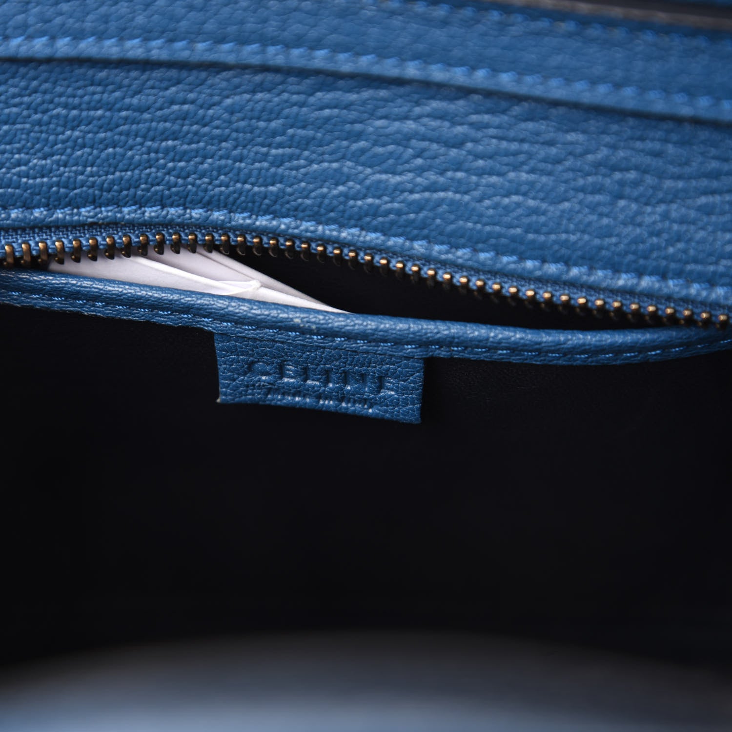 Celine Goatskin Nano Luggage Sea 8 of 9