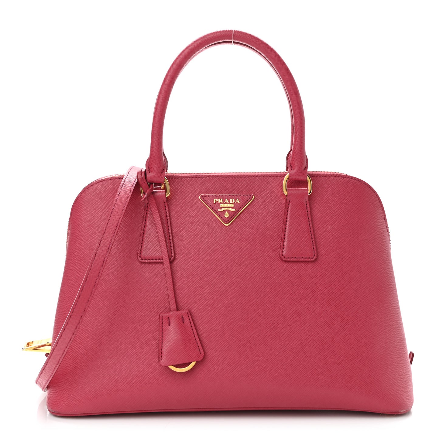 Saffiano Lux Medium Promenade Tote Peonia