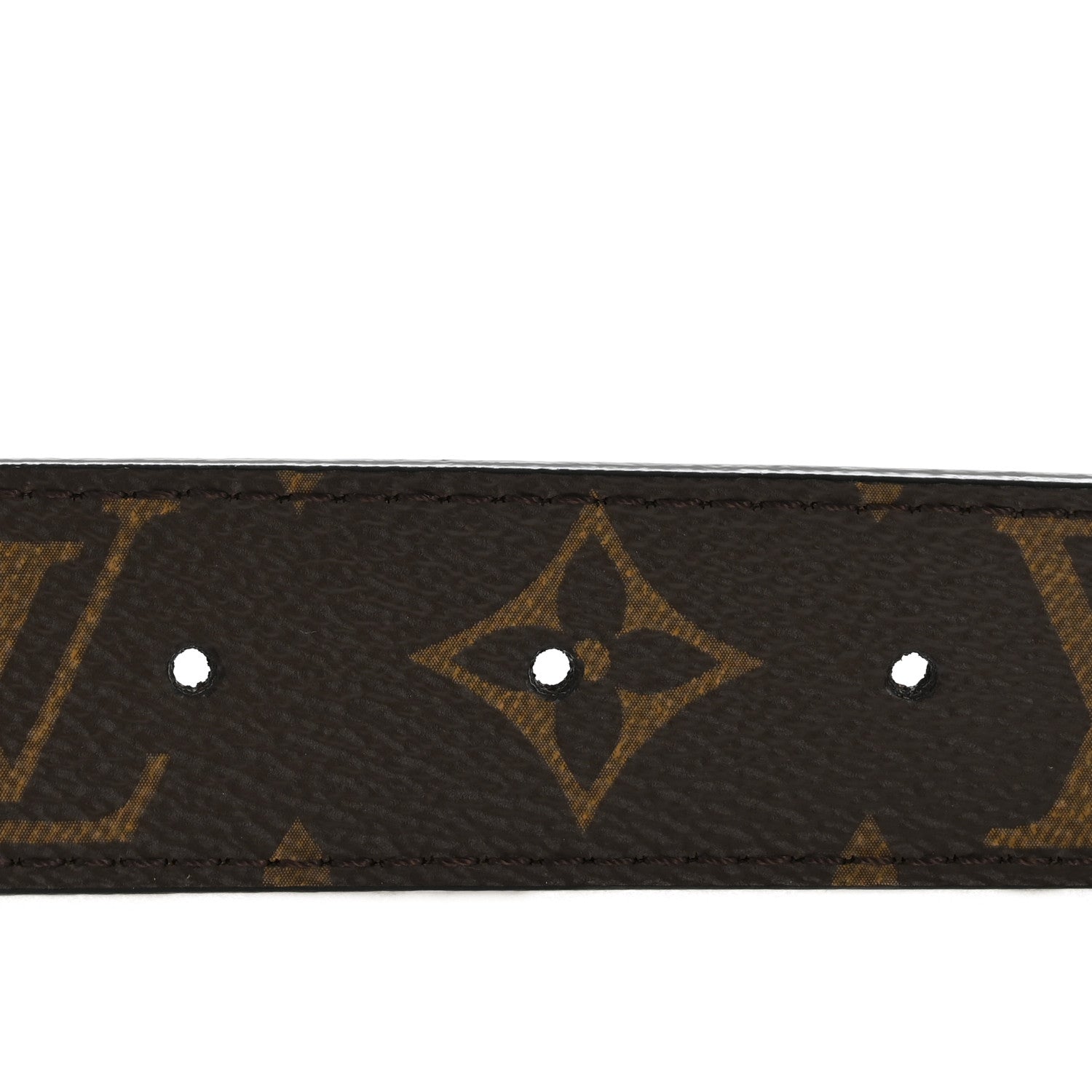 Louis Vuitton Calfskin Monogram 30mm LV Initiales Reversible Belt 85 34 Black 4 of 7