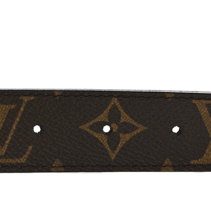 Louis Vuitton Calfskin Monogram 30mm LV Initiales Reversible Belt 85 34 Black 4 of 7