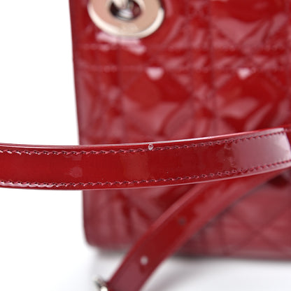 Christian Dior Patent Cannage Mini Lady Dior Red 11 of 11