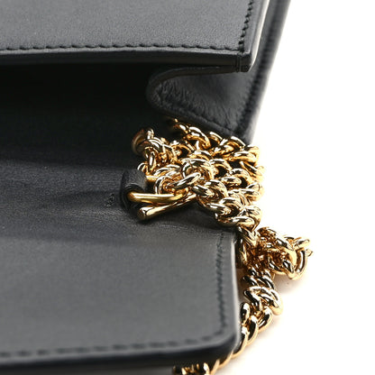 Gucci Calfskin Super Mini Sylvie Chain Shoulder Bag Black 12 of 12