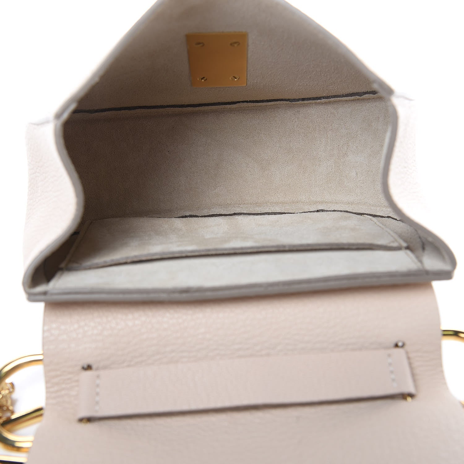 Chloe Grained Lambskin Mini Drew Shoulder Bag Abstract White 5 of 9