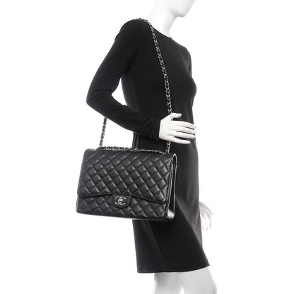 Chanel Caviar Quilted Maxi Double Flap Black 3 of 8