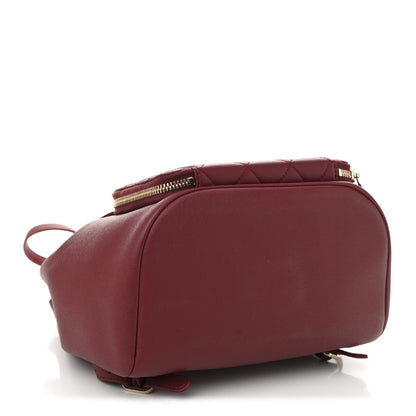 Chanel Caviar Quilted Business Affinity Backpack Burgundy 4 of 11