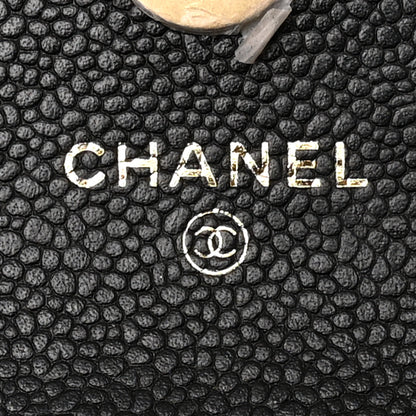 Chanel Caviar Quilted Sweetheart Clutch With Chain Black 6 of 12