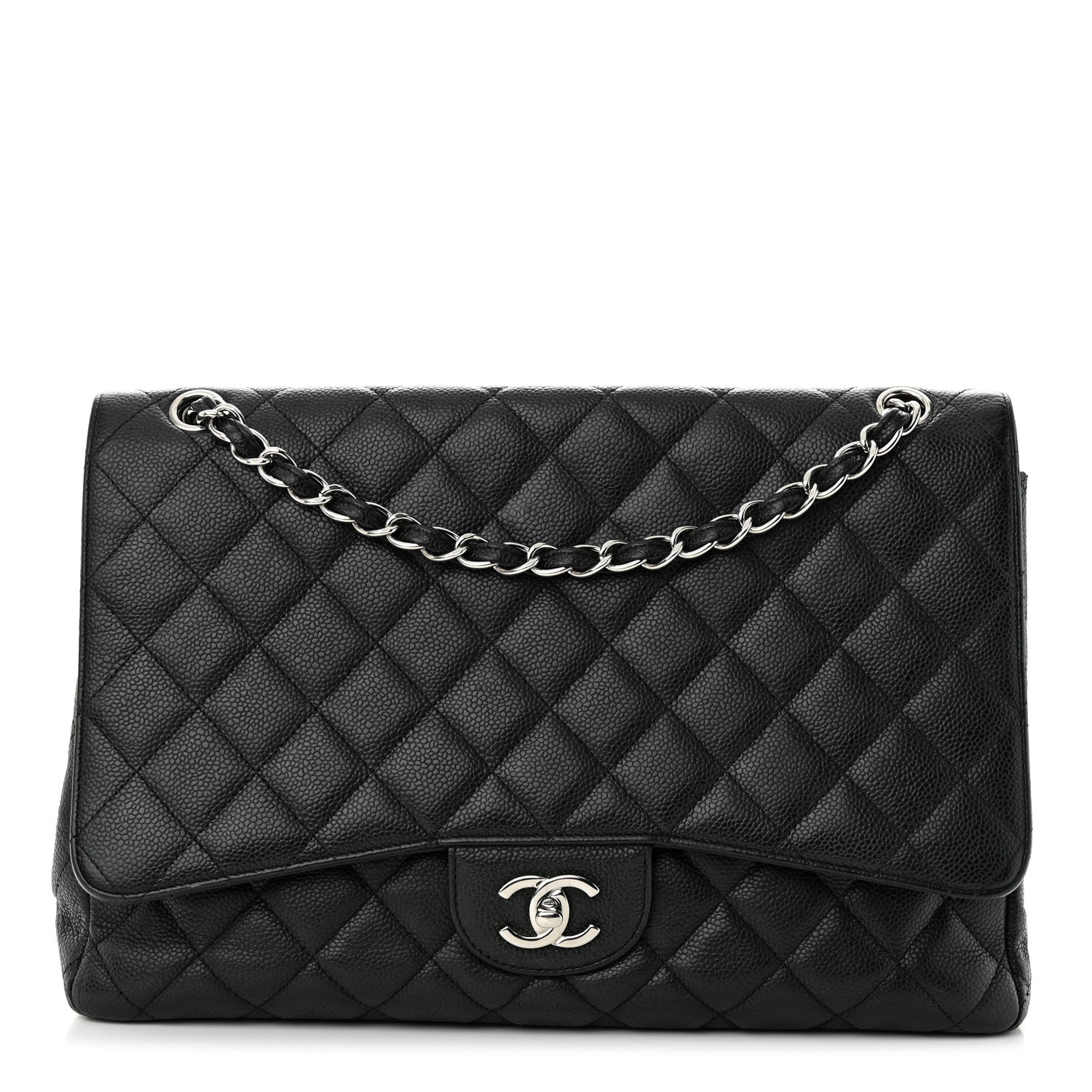 Chanel Caviar Quilted Maxi Single Flap Black 1 of 14