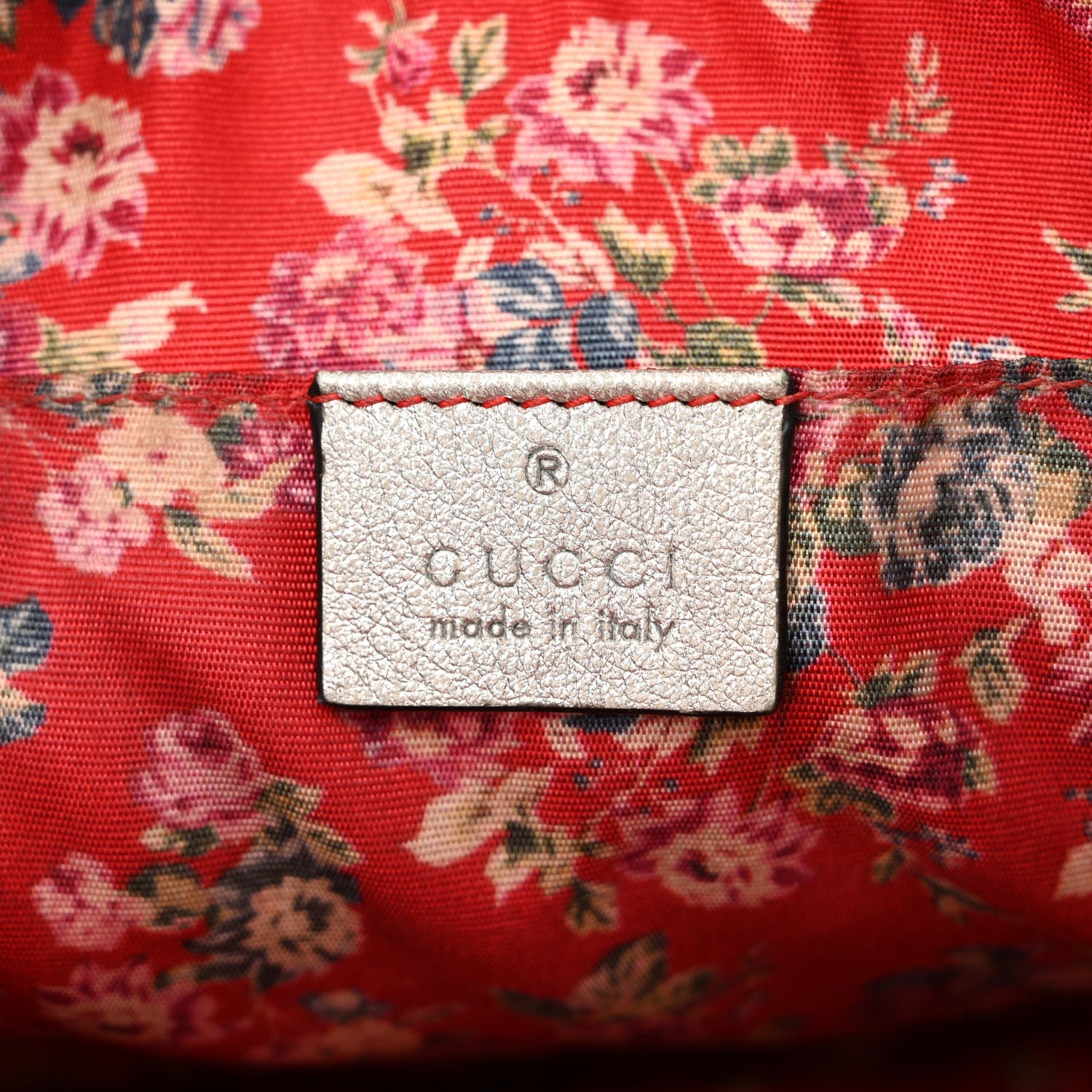 Gucci Laminated Nappa Web Trapuntata Small GG Shoulder Bag Argento 6 of 12