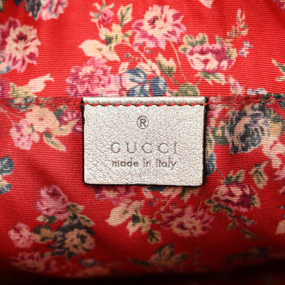 Gucci Laminated Nappa Web Trapuntata Small GG Shoulder Bag Argento 6 of 12