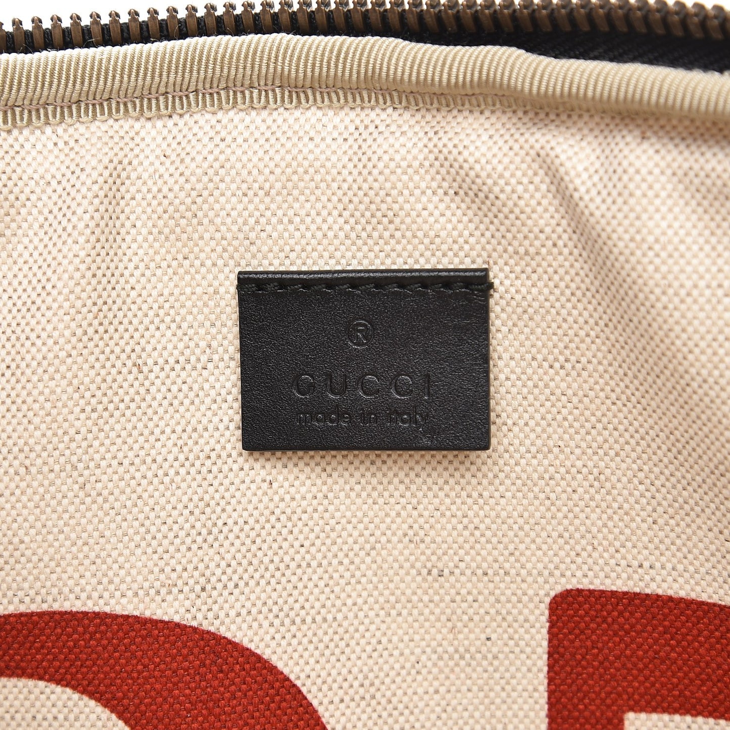GG Supreme Monogram Angry Cat Print Laptop Case Beige Ebony