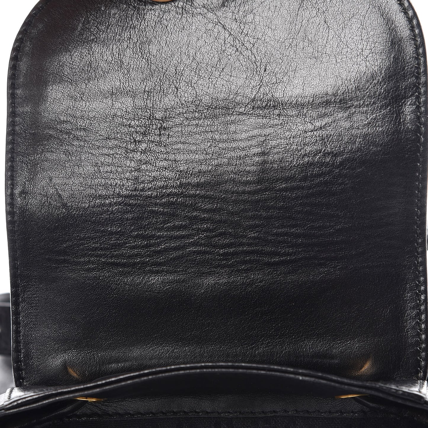 Calfskin Bamboo Backpack Black