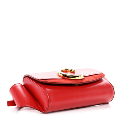 Chloe Calfskin Suede C Belt Bag Plaid Red 3 of 10