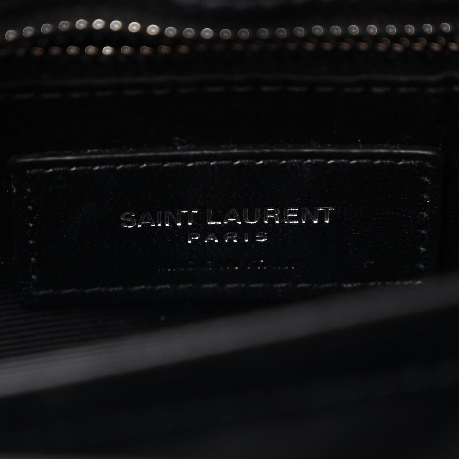 Saint Laurent Calfskin Y Quilted Monogram Toy Loulou Crossbody Bag Black 7 of 11