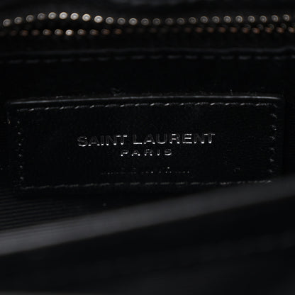 Saint Laurent Calfskin Y Quilted Monogram Toy Loulou Crossbody Bag Black 7 of 11