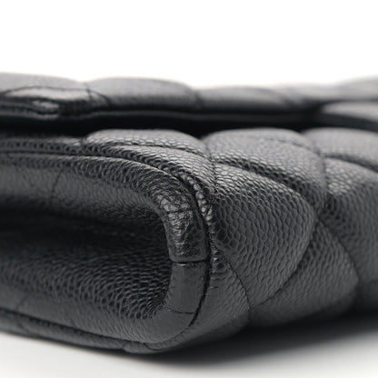 Chanel Caviar Quilted Clutch With Chain Flap Black 8 of 9
