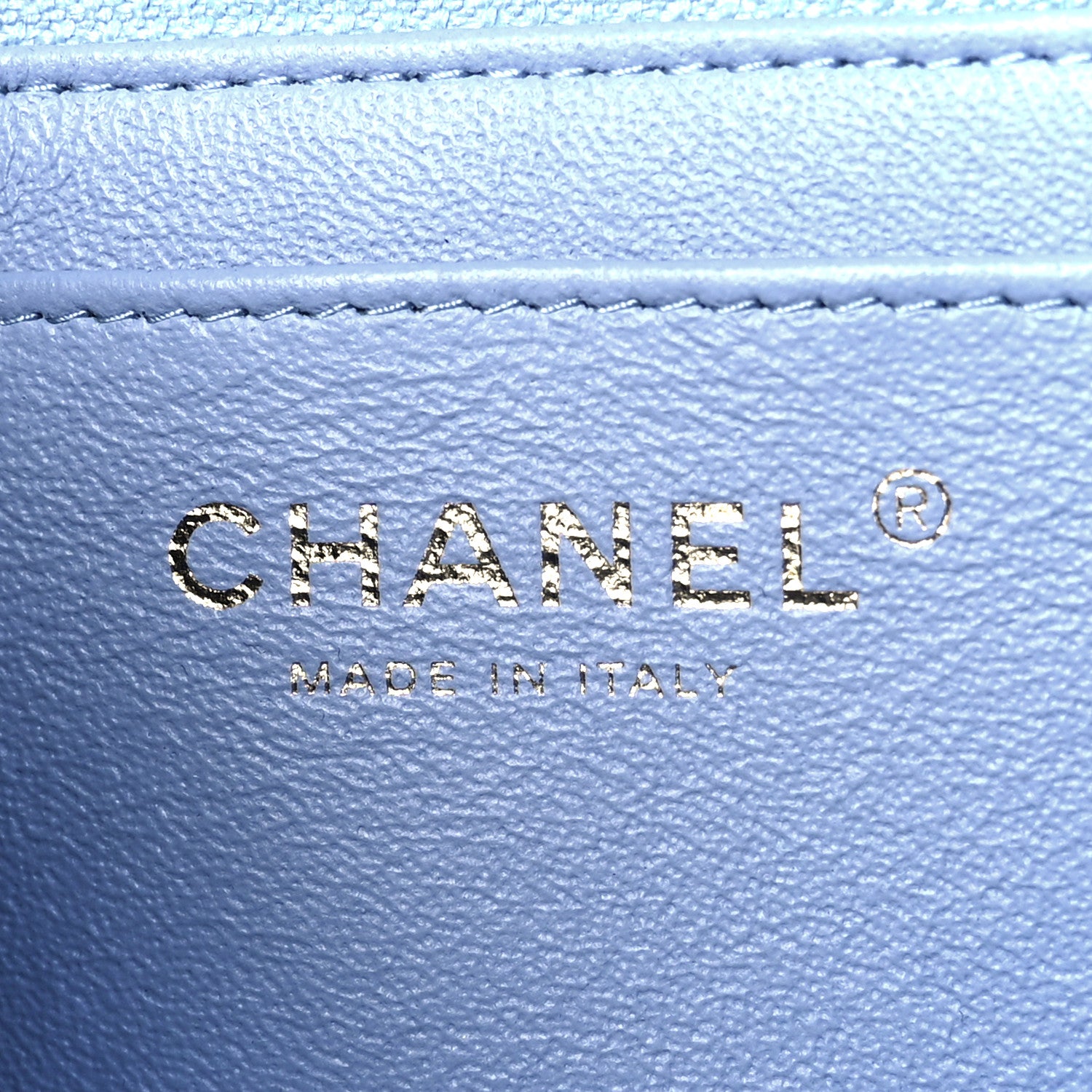 Chanel Lambskin Quilted Mini Rectangular Flap Light Blue 6 of 11