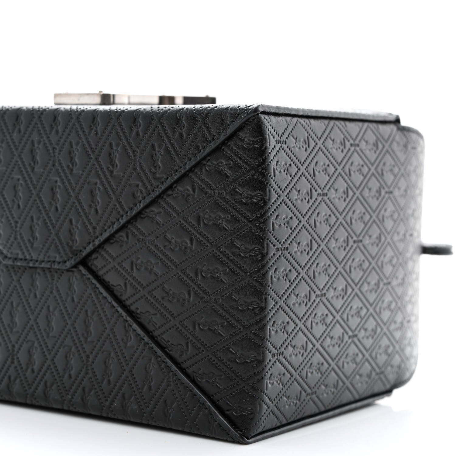 Saint Laurent Calfskin Monogram Take Away Box Black 10 of 11