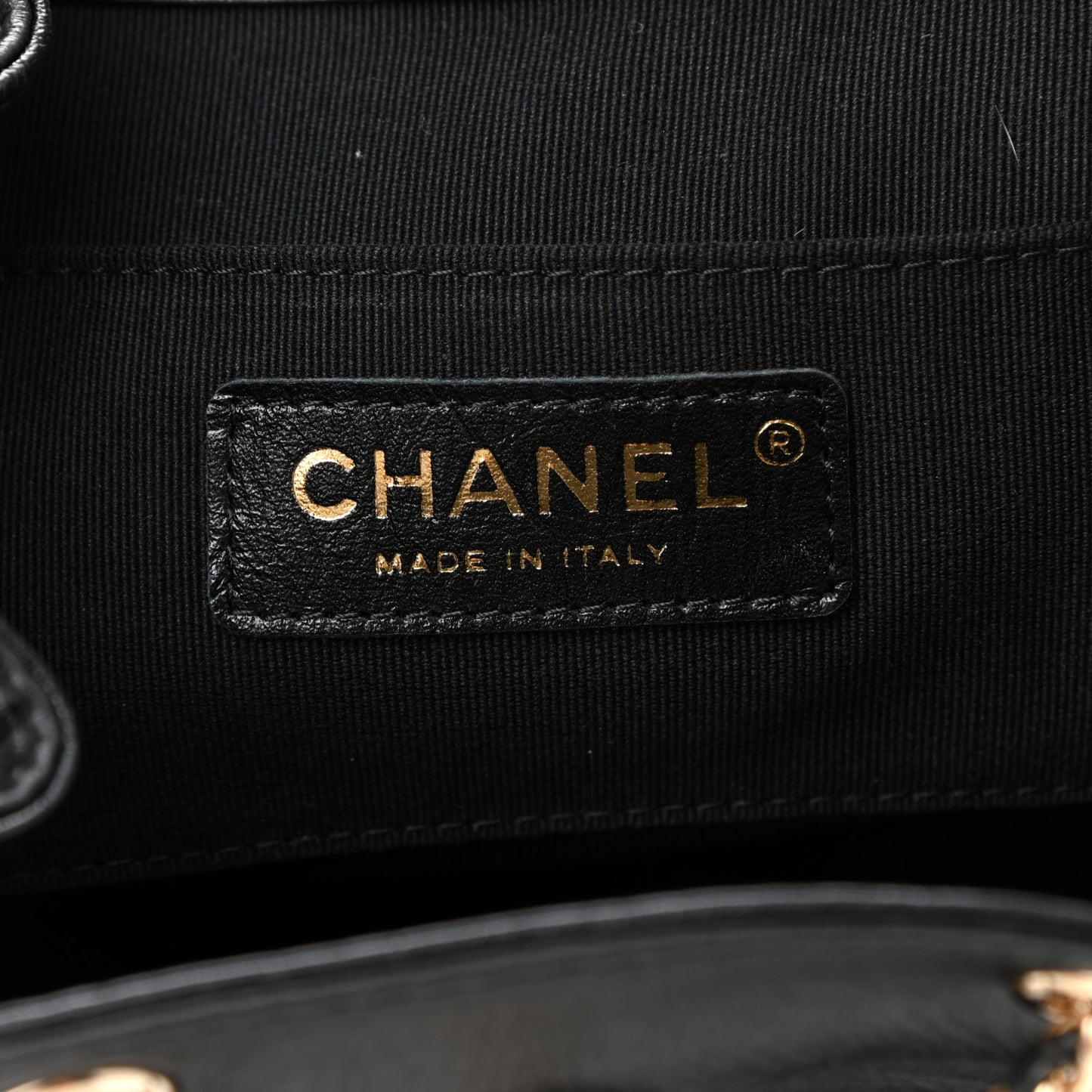 Glazed Aged Calfskin Quilted Small Duma Drawstring Backpack Black